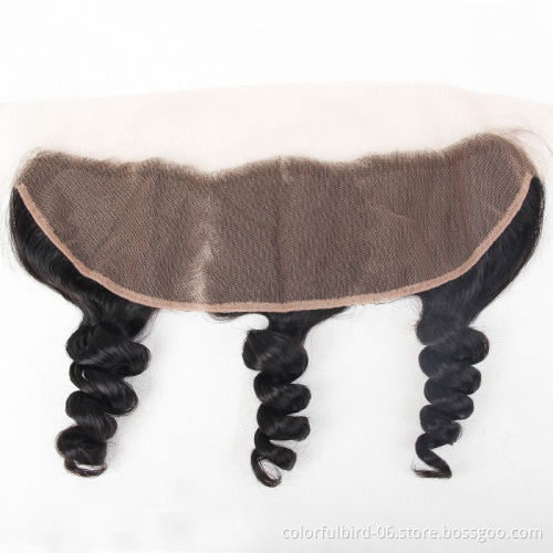 Wholesale Brazilian Hair 13*4 frontal Cuticle Aligned Virgin loose wave Human Hair Brazilian loose wave remy hair extension
